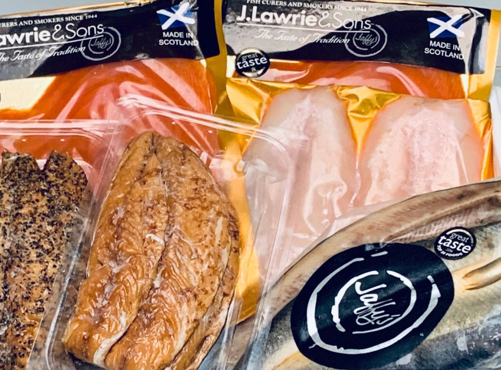 An ideal gift, whatever the time of year, or a perfect way to sample a selection of our speciality smoked Fish